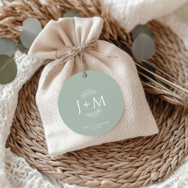 Etiquetas Para Lembrancinhas Boho Floral Sage Green Wedding