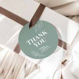 Etiquetas Para Lembrancinhas Boho Floral Sage Green Wedding Tags