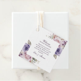 Etiquetas Para Lembrancinhas Boho Mauve e Lilac Floral Boho Favorecendo Marcaçõ