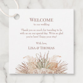 Etiquetas Para Lembrancinhas Boho Pampas Garden Weding Welcome Gift Tag