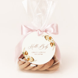 Etiquetas Para Lembrancinhas Boho Pampas Grass Gênero Neutral Hello Baby