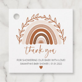 Etiquetas Para Lembrancinhas Boho Rainbow Favor Tag , Terthy Terracotta Tones