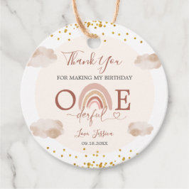 Etiquetas Para Lembrancinhas Boho Rainbow não é um aniversário maravilhoso