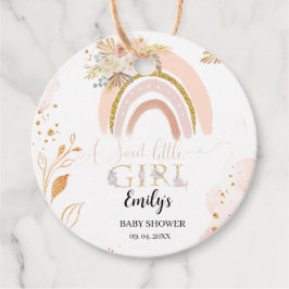 Etiquetas Para Lembrancinhas Boho Rainbow Pampas Grass Obrigado Chá de fraldas