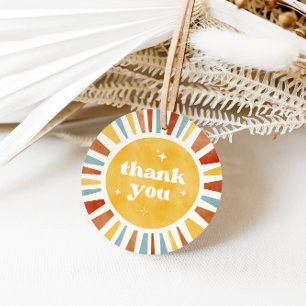 Etiquetas Para Lembrancinhas Boho Sun Obrigado Por Tags Favoráveis