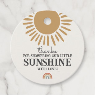 Etiquetas Para Lembrancinhas boho sunsher chá de fraldas arco-íris favorito