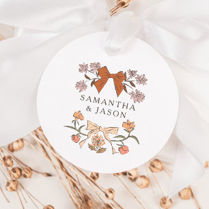 Etiquetas Para Lembrancinhas Boho Terracotta Arco Floral Casamento Favorito Eti