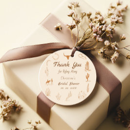 Etiquetas Para Lembrancinhas Boho Western Saddle up Cowboy Chá de Noiva