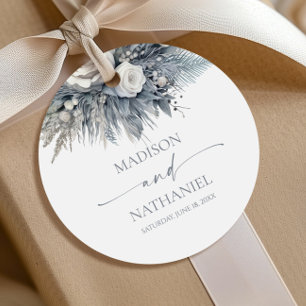 Etiquetas Para Lembrancinhas Boho White Rose Floral Flower Garden Casamento