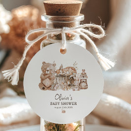 Etiquetas Para Lembrancinhas Boho Woodland Animal Gênero Chá de fraldas neutro