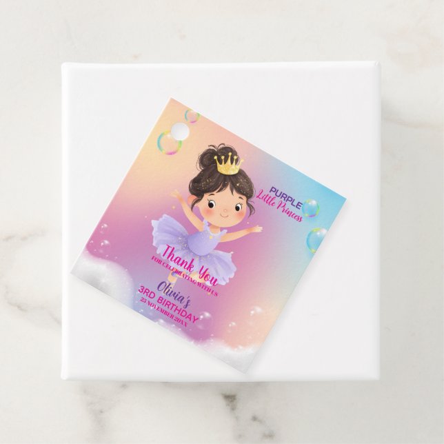 Etiquetas Para Lembrancinhas Bola Princesa Roxa (In Situ)