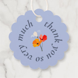 Etiquetas Para Lembrancinhas Bold Poppy Colorida Obrigado