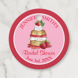 Etiquetas Para Lembrancinhas Bolo de Morango Shortcake Chá de Panela de Noiva A