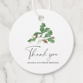 Etiquetas Para Lembrancinhas Bolsa de Acorn - Casamento Obrigado