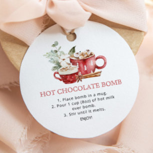Etiquetas Para Lembrancinhas Bomba de chocolate quente com aquarela