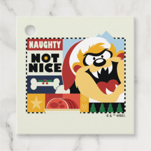 Etiquetas Para Lembrancinhas BONEY TUNES™ TAZ™ Naughn Not Nice