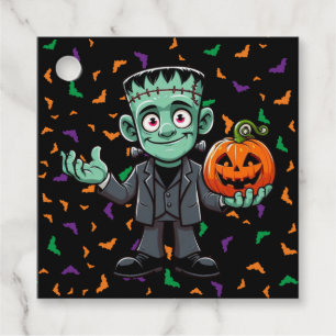 Etiquetas Para Lembrancinhas Bonito, caricatura do monstro do Frankenstein