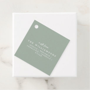 Etiquetas Para Lembrancinhas Bonito Personalizou Um Presente Do Verde Sage Mode