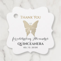 Borboleta Dourada Quinceañera