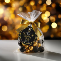 Borboletas Douradas Elegantes Pretas 50ª Festa de 