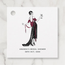 Etiquetas Para Lembrancinhas Bordô e Dourado Tema de Vinho Vintage