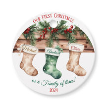 Botânica de Aquarela de Natal Elegante