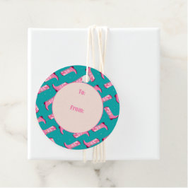 Etiquetas Para Lembrancinhas Botas de cowboy e Flores