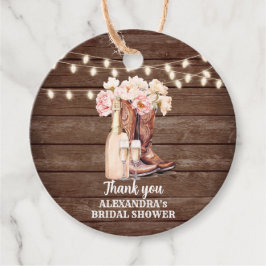 Etiquetas Para Lembrancinhas Botas Rustic Cowgirl CHUVA DE PRESENTES DE NOIVA O