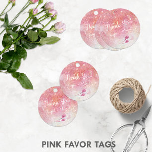 Etiquetas Para Lembrancinhas Botões de Rosa Rosa em Aquarela 🌹