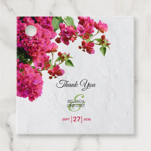 Etiquetas Para Lembrancinhas Bougainvillea Casamento da Ilha Grega Mediterrânic