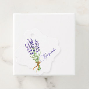 Etiquetas Para Lembrancinhas Bouquet Aquarela Lavanda Roxa Grazie Mille 