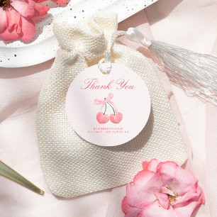 Etiquetas Para Lembrancinhas Bows & Babes Coquette Cherries Despedida de Soltei