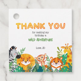 Etiquetas Para Lembrancinhas Boys Jungle/ Safari Favorece Tags