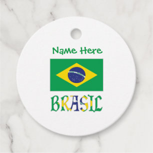 Etiquetas Para Lembrancinhas Brasil Bandeira Brasil Nome Personalizado