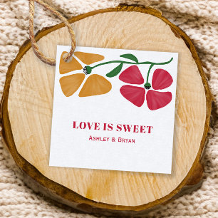 Etiquetas Para Lembrancinhas Bright and Colorful Love é doce presente de casame