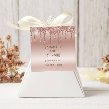 Brilho Metálico de rosa Dourado