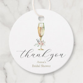 Etiquetas Para Lembrancinhas Brunch e Champanhe Bubbly Obrigado
