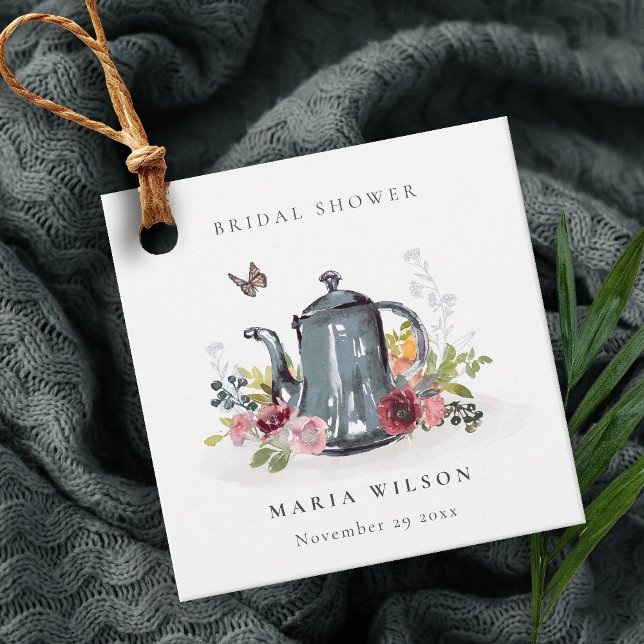 Etiquetas Para Lembrancinhas Bule Charming Rosas Florais ChÃ¡ de Noiva (Criador carregado)