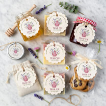 Bule Floral "Obrigado pelo seu pedido" Escalonado