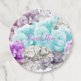 Etiquetas Para Lembrancinhas Buquê Floral Misto Obrigado Marcas Favoráveis