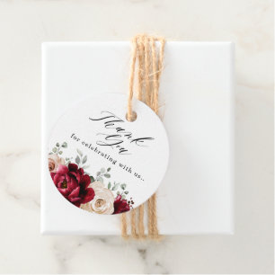 Etiquetas Para Lembrancinhas Burgundy Champagne Ivory Mauve Rosa Floral Casamen