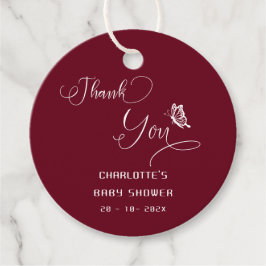 Etiquetas Para Lembrancinhas Butterfly Modern Minimal Baby Shower