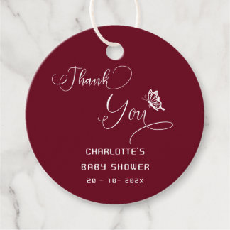 Etiquetas Para Lembrancinhas Butterfly Modern Minimal Baby Shower