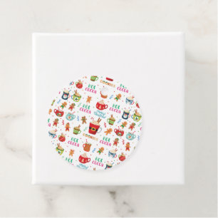 Etiquetas Para Lembrancinhas Cacau quente de Natal, Ginger Cookies 