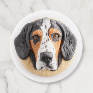 Etiquetas Para Lembrancinhas Cachorro Bluetick Coonhound Inspirado em 3D