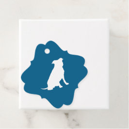 Etiquetas Para Lembrancinhas Cachorro-Chá de fraldas Cachorro Azul