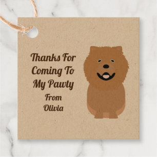 Etiquetas Para Lembrancinhas Cachorro Chow Dog Gift Tags, Puppy Kids Party