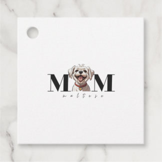Etiquetas Para Lembrancinhas Cachorro Mãe MALTESE T-Shirt Clássica