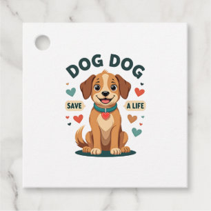 Etiquetas Para Lembrancinhas Cachorro Resgate Fofo Vintage Salve Uma Vida Carto