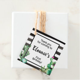 Etiquetas Para Lembrancinhas Cactus Fiesta Favor Favorecer Festa de aniversário